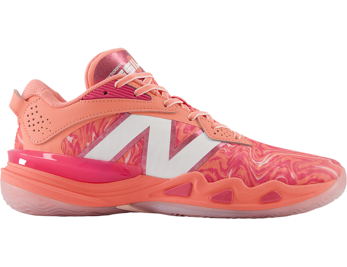 New Balance herensneaker rood, zwart en blauw