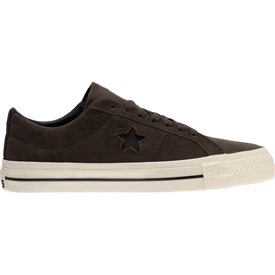 Black leather one star converse on sale