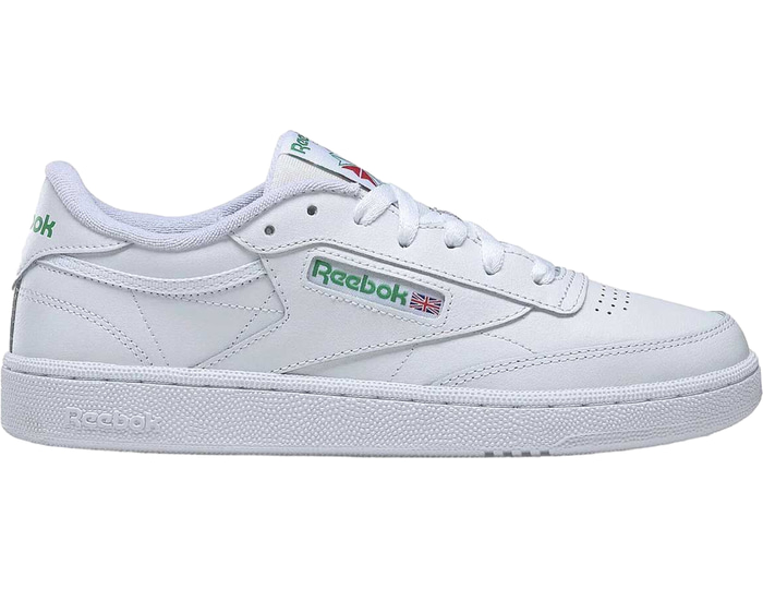 Reebok Club C 85 damessneaker wit en groen
