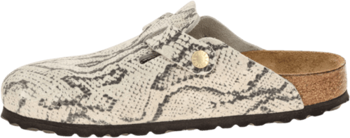 Birkenstock Zuecos De Piel Boston (ajuste Estrecho) Beige — foto 2