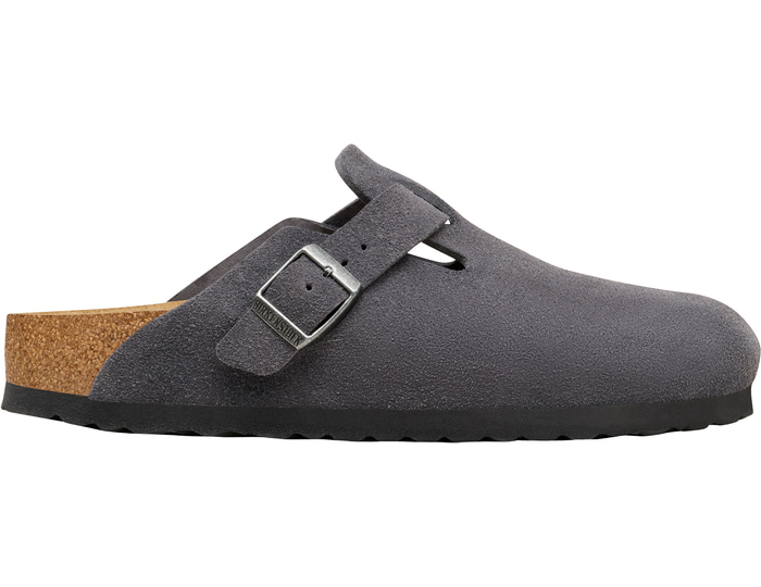 Birkenstock Suede Boston Clogs Charcoal - Birkenstock - Size: EU 44 - UK 9.5