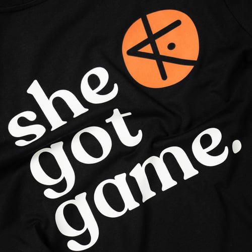 Kickz She Got Game Total Orange Camiseta de manga corta Negro — photo 3