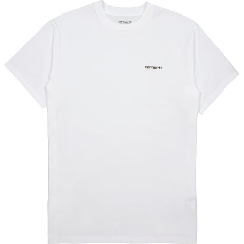 Carhartt Wip Script Embroidery T-shirt, Weiß/schwarz