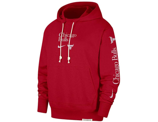 Product gallery, 1 of 2, Nike NBA Chicago Bulls Dri-Fit Standard Issue Hoody Red C657