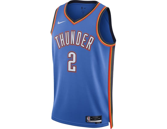 Product gallery, 1 of 4, Nike NBA Oklahoma City Thunder Icon Edition Shai Gilgeous-Alexander Dri-Fit Swingman Camiseta Azul C403