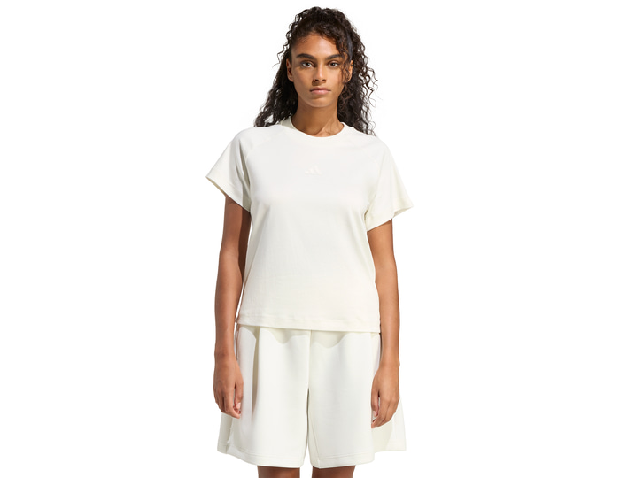 Adidas White Soft Lux T-Shirt Women Small