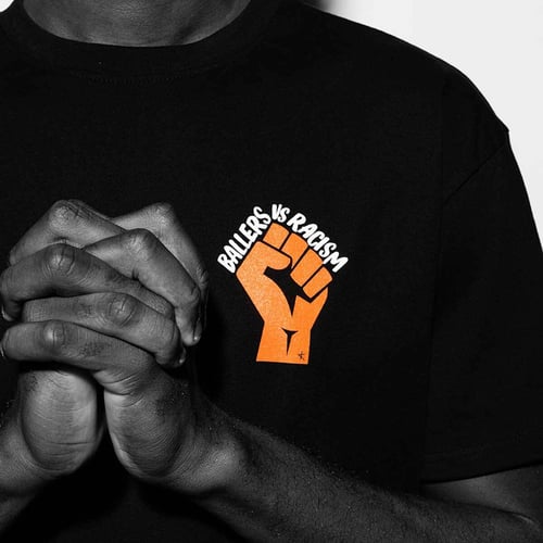 Kickz Ballers Vs Racism Statement T-Shirt Black — photo 6