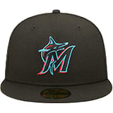 New Era MLB Miami Marlins 59Fifty Fitted Gorra Negro