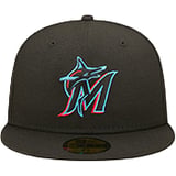 New Era MLB Miami Marlins 59Fifty Fitted Capuchon Noir