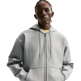 Nike Solo Swoosh Kapuzenjacke Grau
