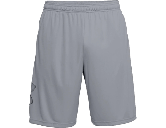 Under Armour Herren Grau Tech Graphic Shorts Hellgrau Polyester Large - Image 6