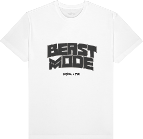 Bucketz Beast Mode Camiseta de manga corta Blanco