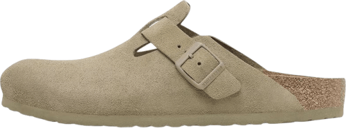Birkenstock Boston Suede Leather faded khaki normal Verde — foto 2