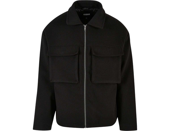 Urban Classic Black Urban Classics Big Pocket Blouson Jacket Fb6331 Large