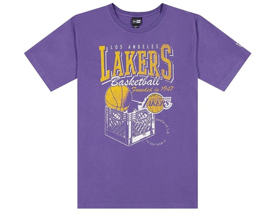 Lakers Basketball Lakers Purple T Shirt New Era LA Lakers Retro