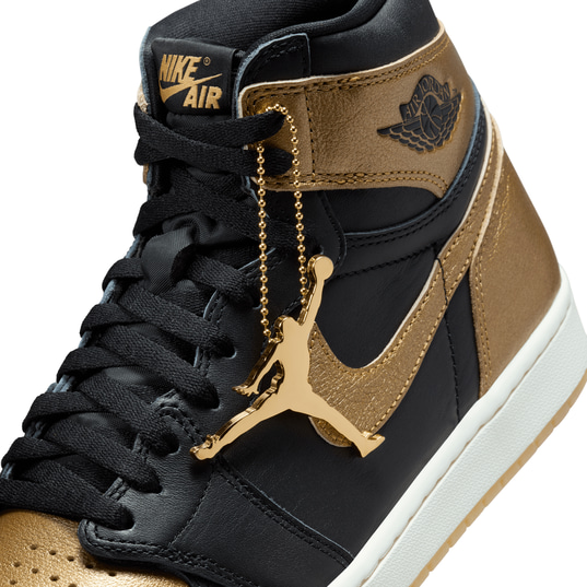 New black and gold jordans online