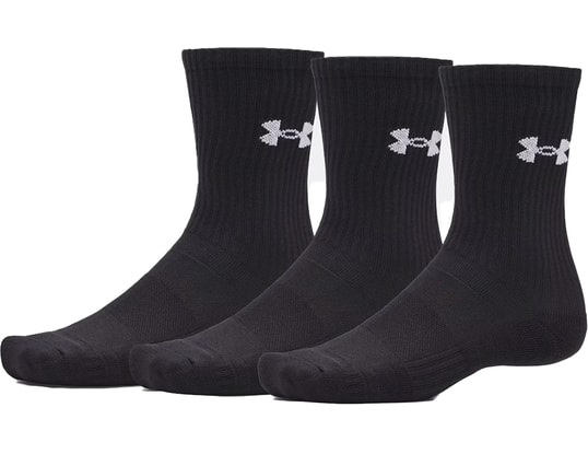 Product gallery, 1 of 3, Under Armour Performance Cotton 3p Crw Socks Black C008