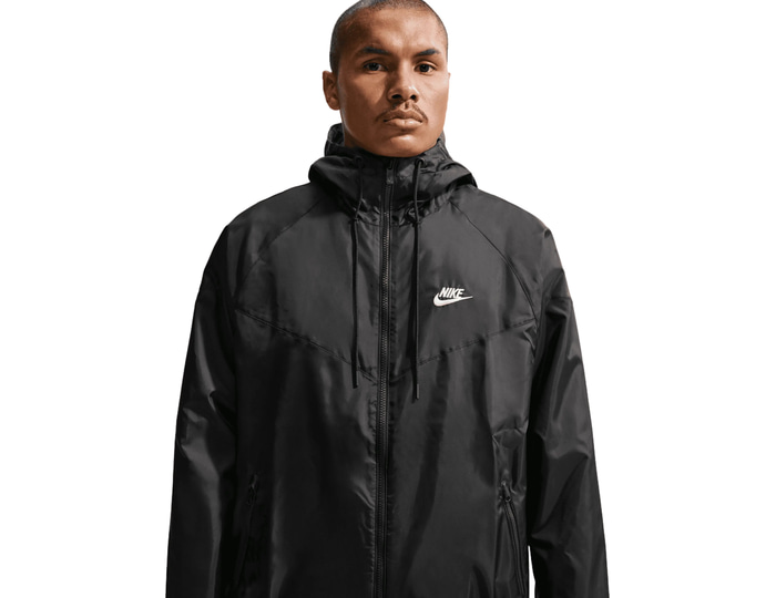 Nike Men's Windrunner Mens Hooded Jacket - Black/Multi - Size: 42/Regular
