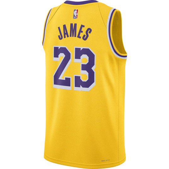 Nike NBA LOS ANGELES LAKERS DRI FIT ICON SWINGMAN JERSEY LEBRON JAMES Basketball Jersey Basketball Sportswear Jerseys