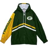Mitchell and Ness NFL Green B P Windbreaker Chaqueta verde
