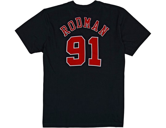 Mitchell and Ness Chicago Bulls Name & Number Dennis Rodman T