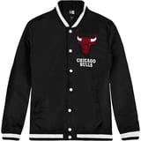 New Era NBA Chicago Bulls Logo Varsity Chaqueta Negro