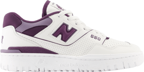 New Balance 550 Mujeres Gris White/Reflection/Midnight Violet