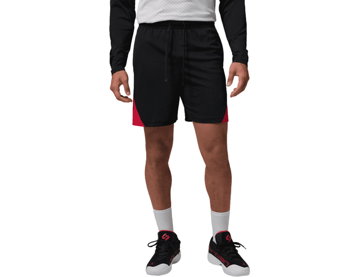 Jordan Nike Mens Sport Basketball Shorts, Black/Gym Red/White, Size L, Men