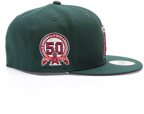 New Era Anaheim Angels 50th Patch 59fifty Gorra Verde — foto 6