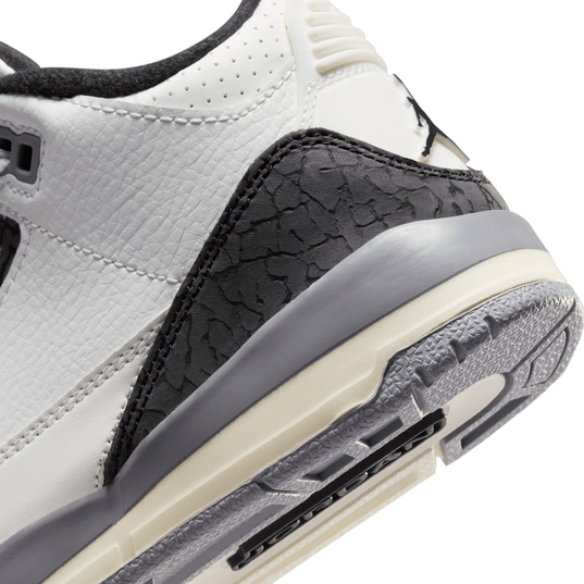 Gray jordan 3 cheap