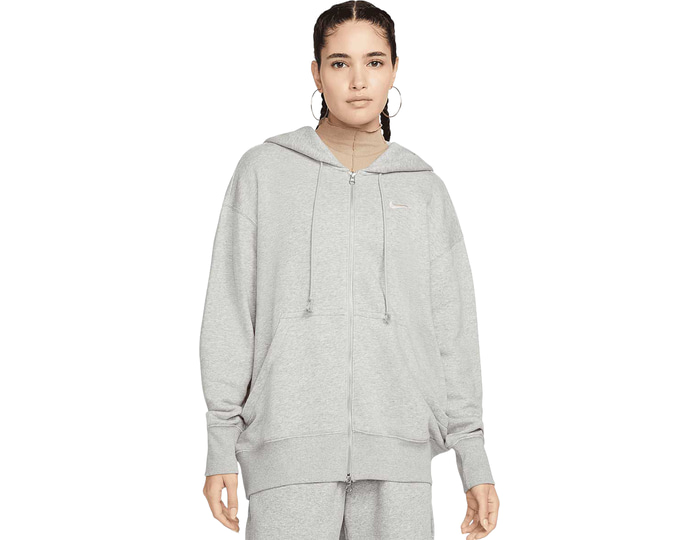 Nike Sportswear Women Hoodies - Grey - Size S - Cotton Woven