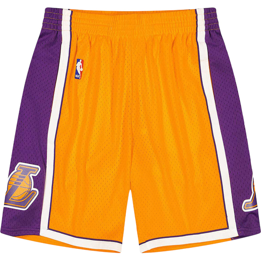 Lakers shorts mitchell and ness hotsell