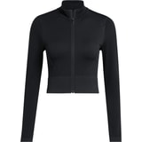 adidas Workout Essentials Knit Zip Through Jacke Damen Schwarz