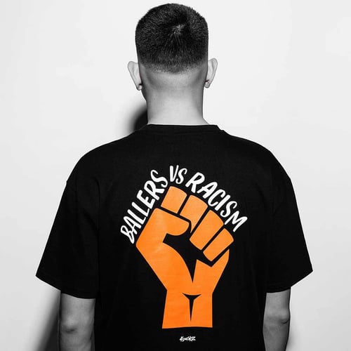 Kickz Ballers Vs Racism Statement T-Shirt Black — photo 5