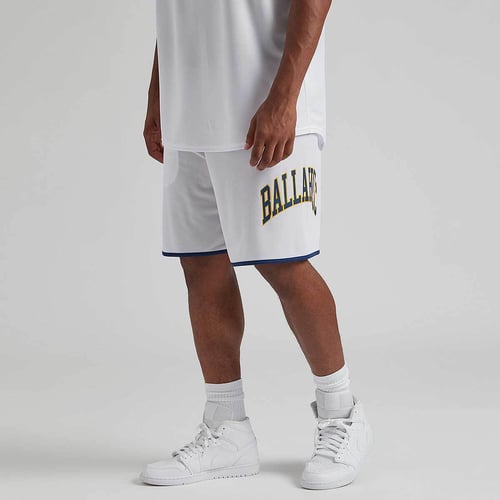 Ballaholic College Logo Mesh Zip Pantalones cortos Blanco — foto 5