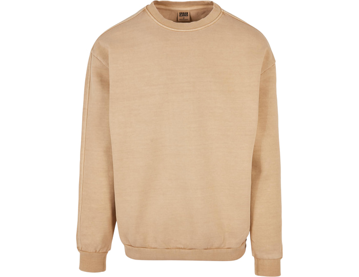 Urban Classic Terry Garmet Dye Sweatshirt Beige