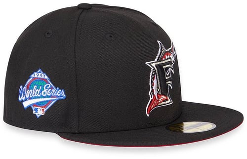 New Era MLB Florida Marlins World Series 1997 59Fifty Fitted Gorra Negro — photo 2
