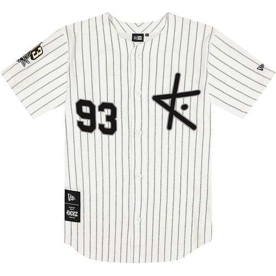Black pinstripe baseball jersey online