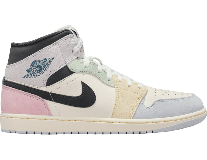 Jordan White Air 1 Mid Se Sail Pastels C100