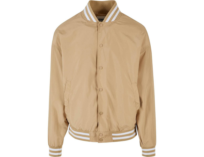 Urban Classic Beige Urban Classics College Jacket F03738 Large