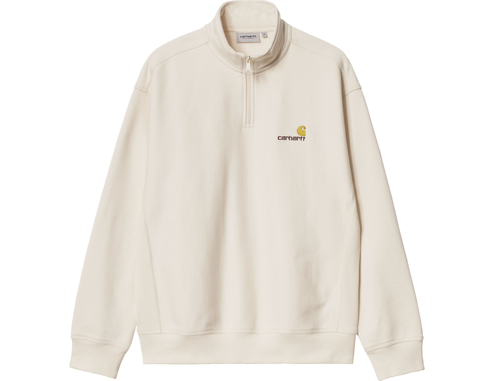Carhartt Wip Half-zip American Script Sweatshirt Beige