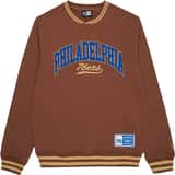 New Era NBA Philadelphia 76ers Letterman Classic Sudadera Marrón