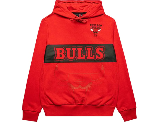 Product gallery, 1 of 6, New Era NBA Chicago Bulls Wordmark Sweatshirt à capuche Rouge
