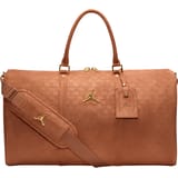 Jordan Jam Suede Monogram Duffle Bolsa Marrón Cx6x