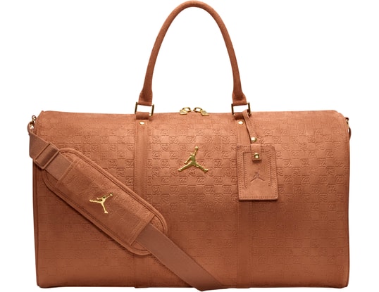 Jordan Jam Suede Monogram Duffle Bag Brown Cx6x - 152.95