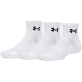 Under Armour Performance Cotton 3p Qtr Chaussettes Blanc C100