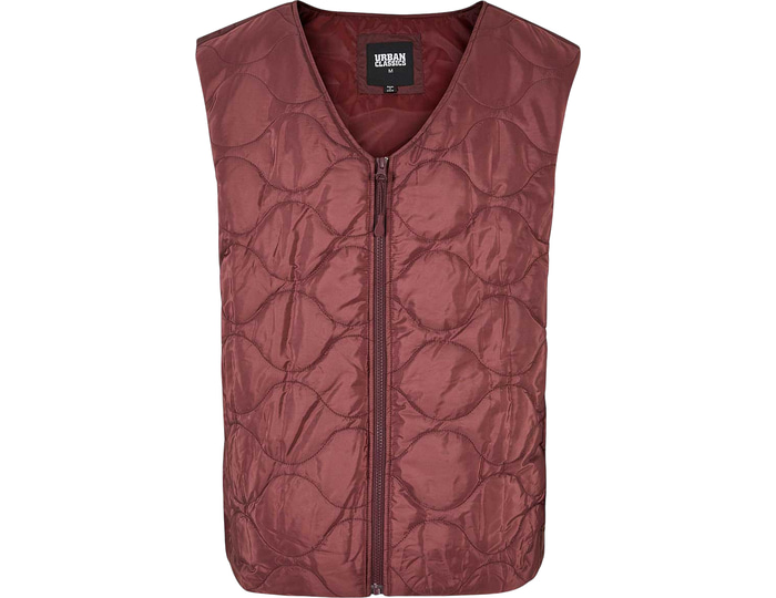 Urban Classic Red Urban Classics Zipped Weste Jacket Small