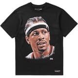 Mitchell and Ness Chicago Bulls NBA Big Face Allen Iverson Camiseta de manga corta Negro