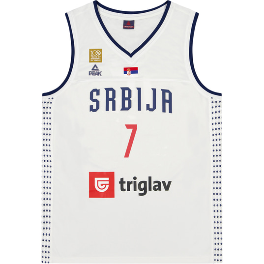 PEAK Peak FIBA Serbia Bogdan Bogdanovi Jersey Basketball Jersey Basketball Sportswear Jerseys