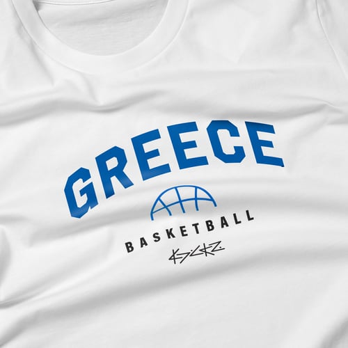 Kickz Greece Basketball Camiseta de manga corta Blanco — photo 3